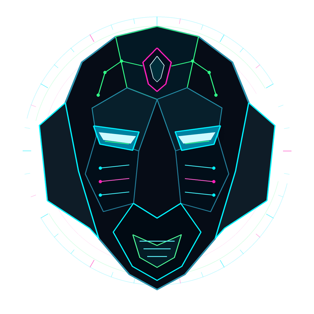 Abstraktes JARVIS-Systemkern-Symbol